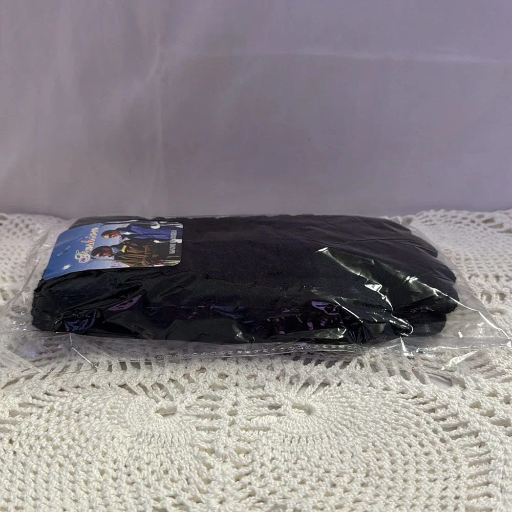 Black Fashion Gloves 90/10 Acrylic Spandex Cozy Plush Faux Fur Lining OS NEW NIP